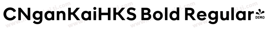 CNganKaiHKS Bold Regular字体转换